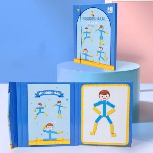Stick Man Juego De Expresiones Del Cuerpo Humano Montessori Rostro Niño - Juguete Didáctico de Madera en Chile