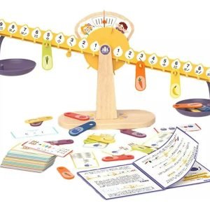 Balanza De Cálculo Matemáticas Montessori Escolares Multicolor - Juguete Didáctico de Madera en Chile