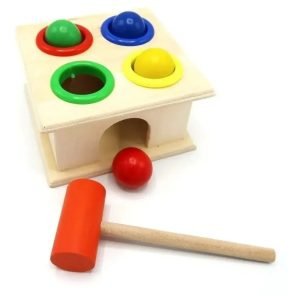 Caja Martillo Didactico Motricidad Juguete Madera Montessori - Juguete Didáctico de Madera en Chile