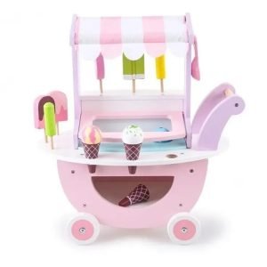 Carro de Helados Didáctico en Madera - Juego Simbólico Montessori - Juguete Didáctico de Madera en Chile