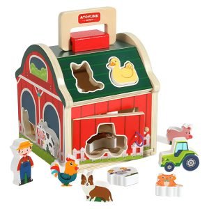 Juguete Encaje Granja Animales Madera Didactico Montessori - Juguete Didáctico de Madera en Chile
