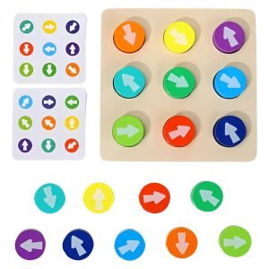 Juego Patrones De Flechas Desafio Concentracion Montessori - Juguete Didáctico de Madera en Chile
