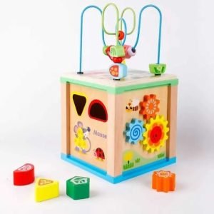 Caja De Motricidad Con Pizarra Montessori Juguete De Madera Figure - Juguete Didáctico de Madera en Chile