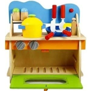 Cocina de Juguete Infantil Didáctica en Madera Natural Montessori - Juguete Didáctico de Madera en Chile