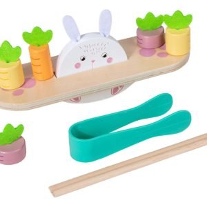 Juego de Equilibrio Conejo en Madera Didáctica - Montessori - Juguete Didáctico de Madera en Chile