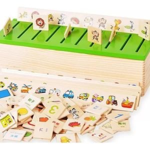 Caja De Clasificacion De Madera Montessori Multicolor - Juguete Didáctico de Madera en Chile