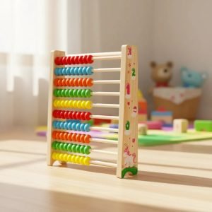 Abaco Vertical Juguete De Madera De 10 Filas Montessori B Multicolor - Juguete Didáctico de Madera en Chile