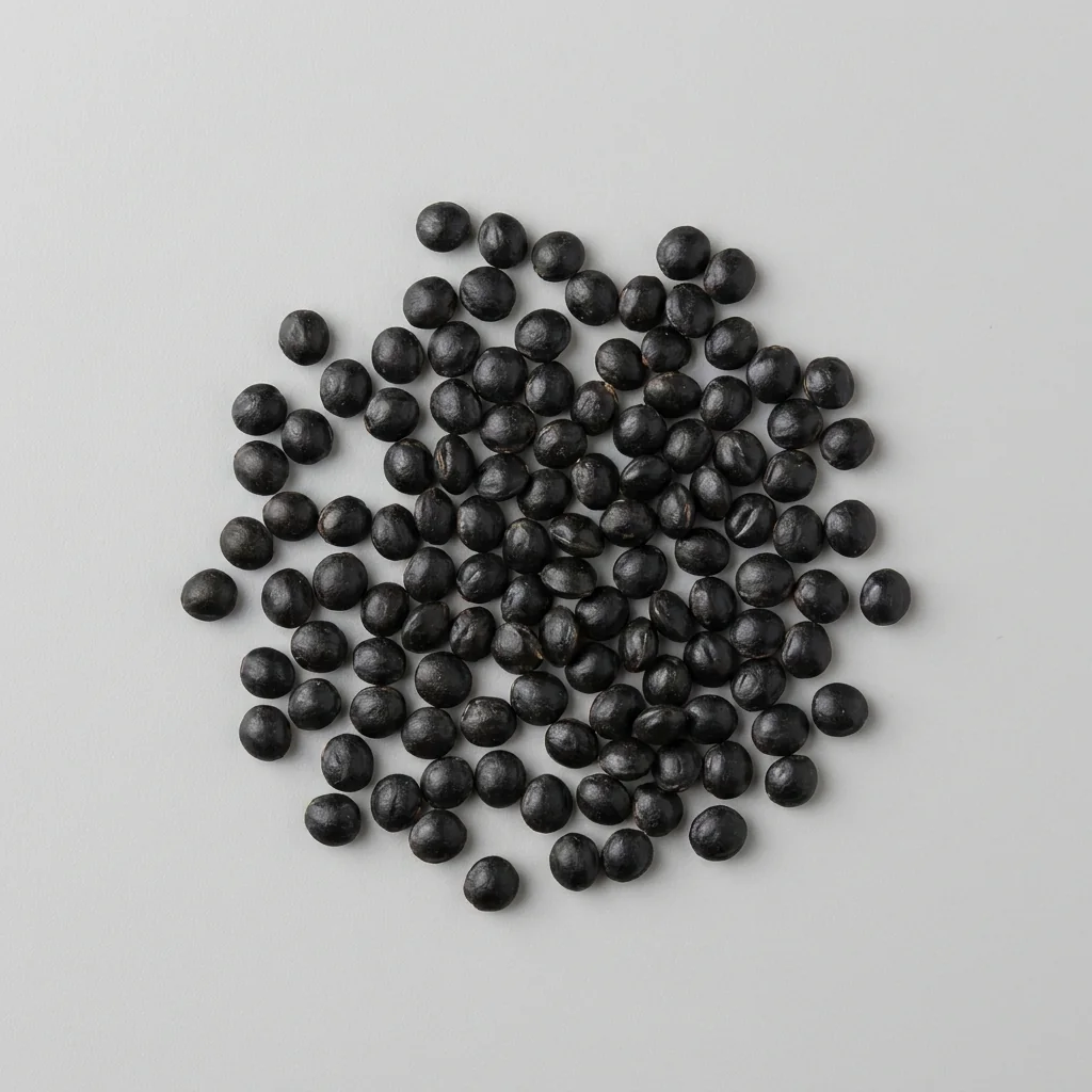 Semillas seleccionadas de Celosia Cresta de Gallo de alto poder germinativo sobre superficie limpia, mostrando calibre y textura real para siembra